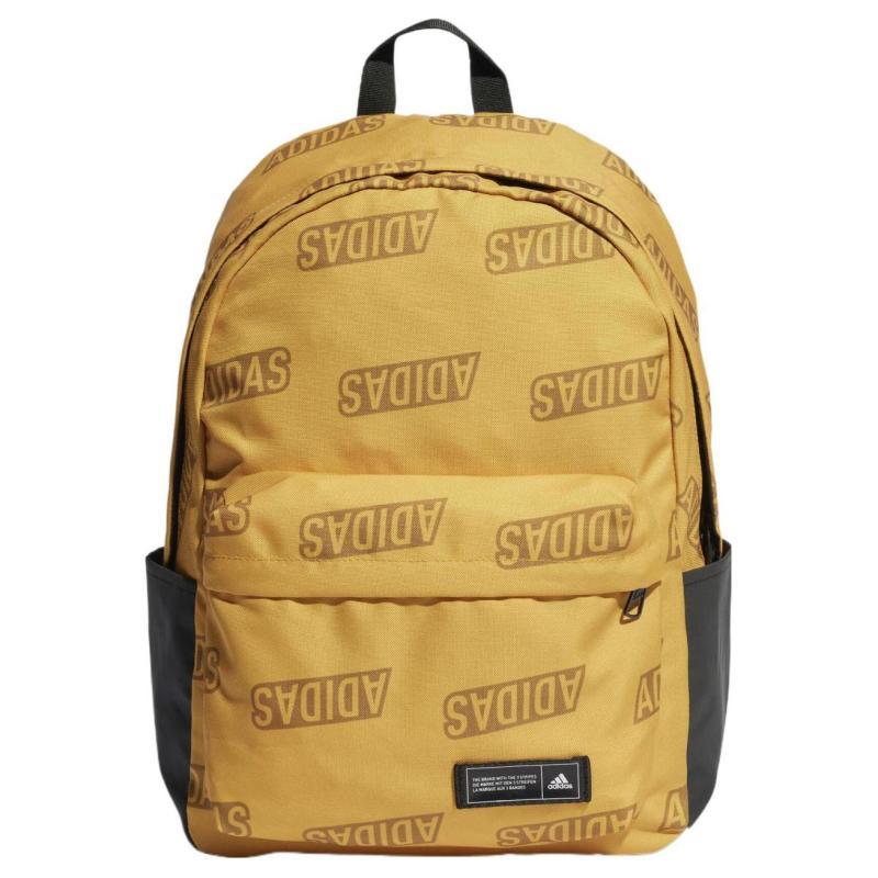 Adidas Recycled Polyester Canvas Backpack Regular Unisex Yellow Adidas IJ5640