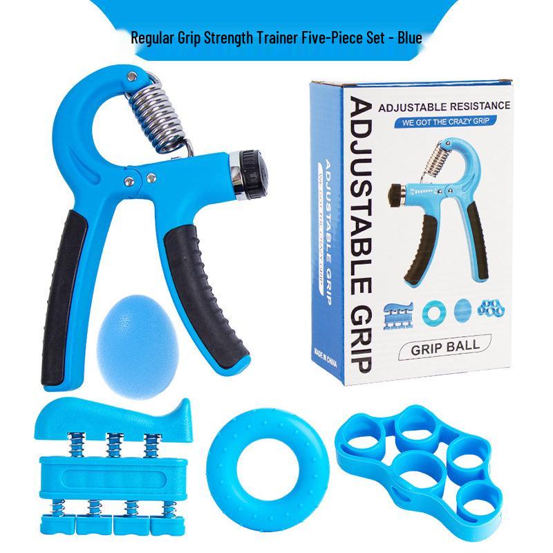 Portable Hand Grip & Finger Strengthening Set - 5-Piece for Arm, Wrist, and Flexibility Training