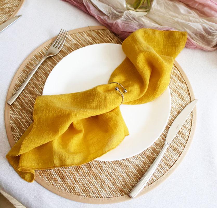 50pcs Handmade Gauze Napkins 30X30cm Cotton Cloth Napkins Fabric Serviette Gauze Table Towels for Wedding Party Baby Shower Set