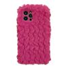 Ins Korean Cute Fuzzy Plush Pink Phone Case For Iphone 14 13 12 11 Pro Xs Max X Xr 7 8 Plus Winter Shockproof Soft Cover Funda