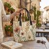 Boho Floral Printed Tote Bag Large Casual Shoulder Bag for Daily Shopping Travel