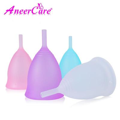 Raccoglitore mestruale medico silicone arcobaleno colore coppetta mestruale sterilizzatore vagina donne igienico silicone periodo mestruazioni(A01)
