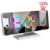 Digital 180 degrees Projection Alarm Clock with Dynamic RGB Light Brightness   Snooze Dual Alarm Setting USB   Port Mirror Clock for Be