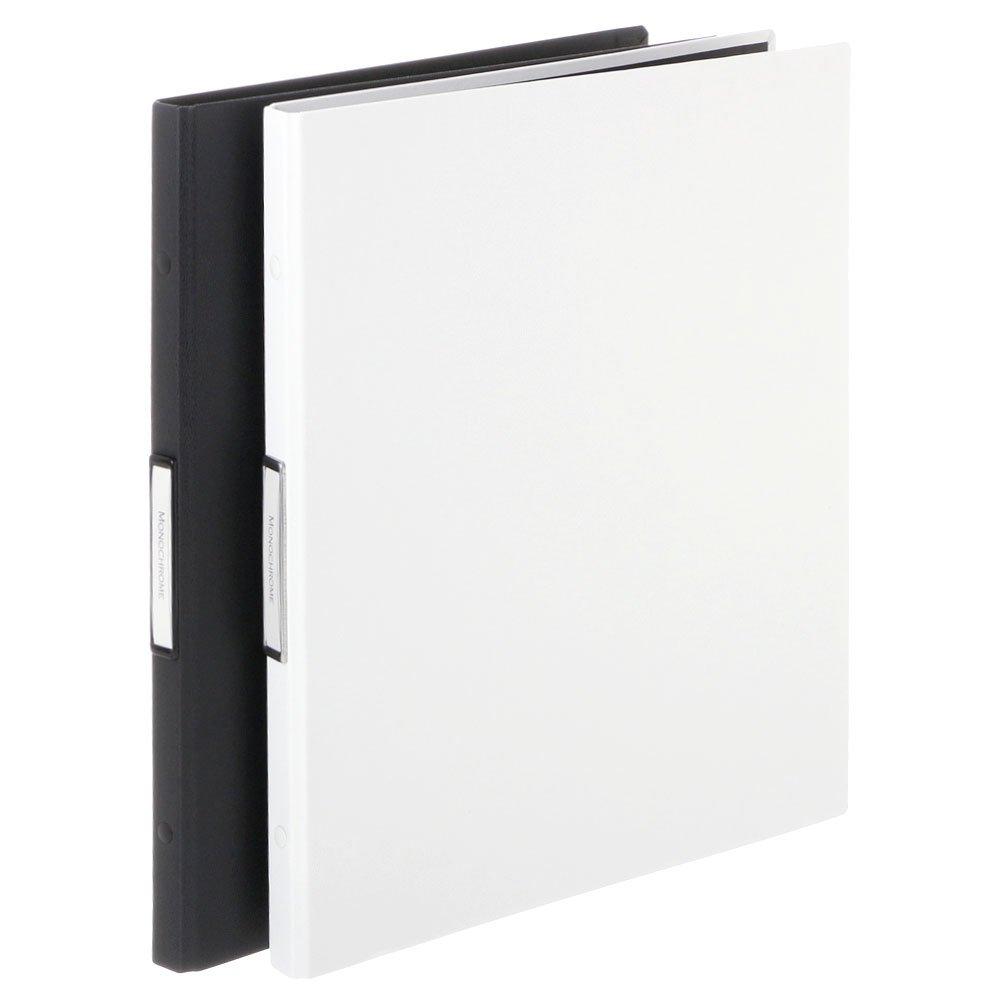 G-Classe Ladonna Monochrome Clear File Half-Type Refillable A4S Black PAM-139HBK