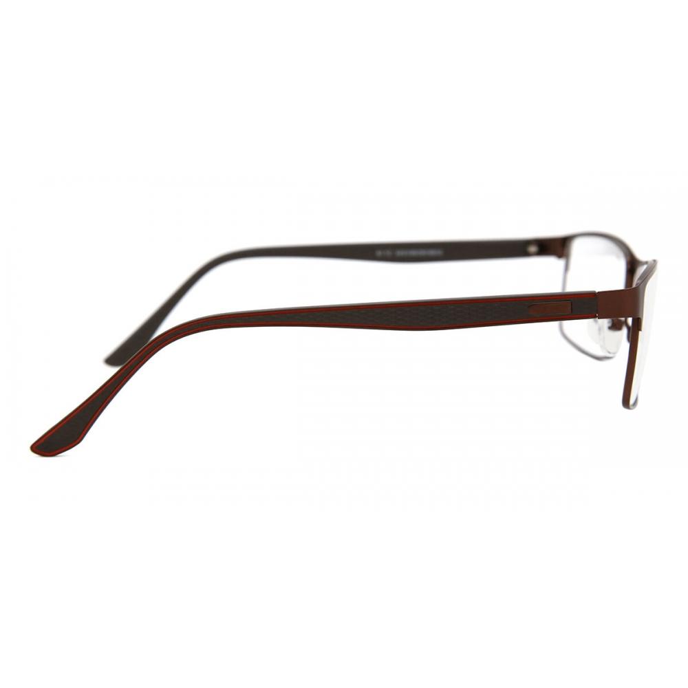 Full Rim Rectangle Brown Smartbuy Collection Arrow Asian Fit 611c Fashion Men Eyeglasses