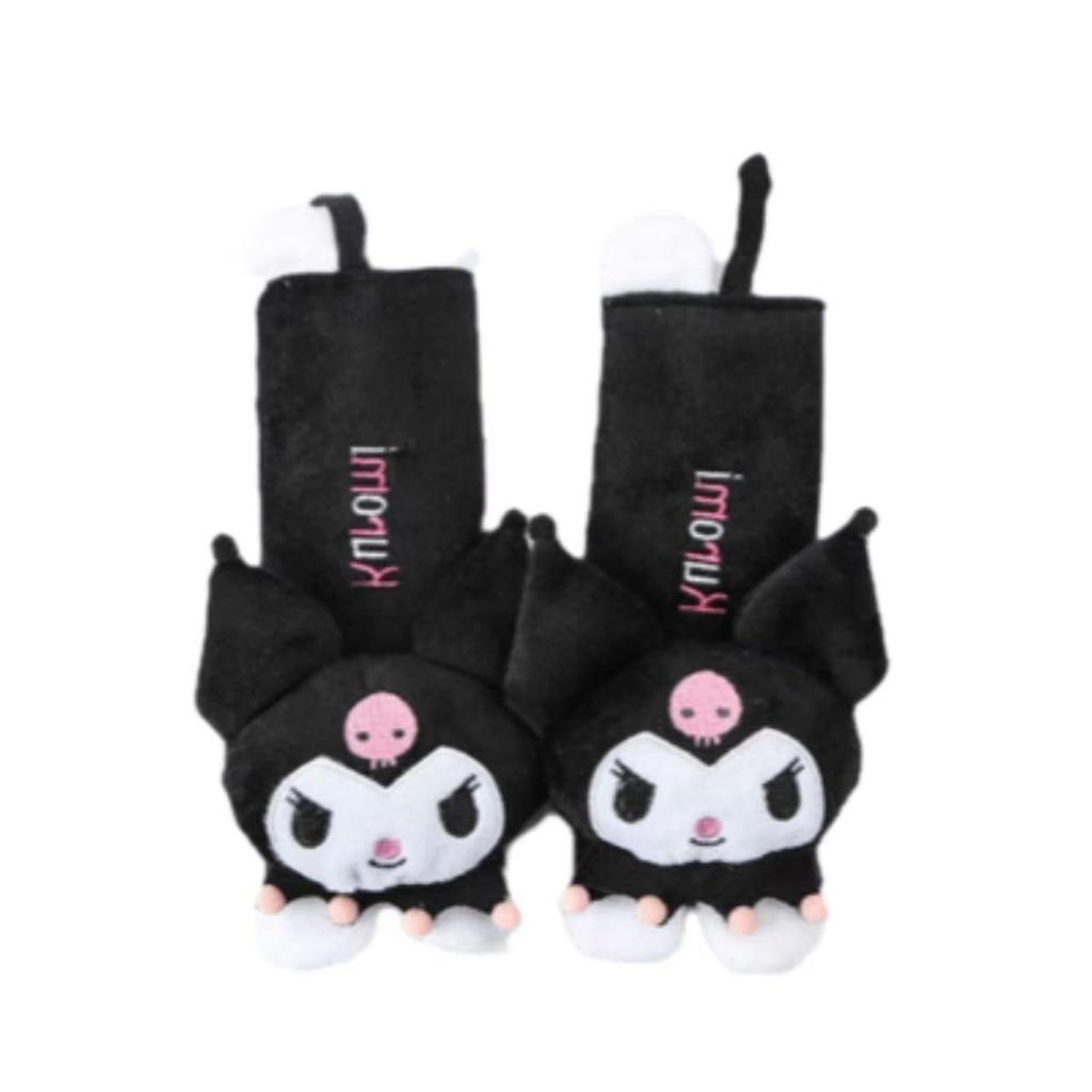 Set of 2 Seat Belt Covers and Cushions Featuring Winnie the and Car Protects Shoulders and Easy Characters Mickey, Minnie, Pooh, Kuromi. Accessories,