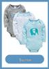 Newborn Baby Boys Long Sleeve 3-Piece Set for Autumn/Winter, 0-1 Year Bodysuit