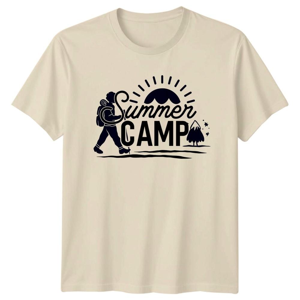 Summer Camp TShirt Hiking Outdoors Activity Birthday Gift For Him And Her