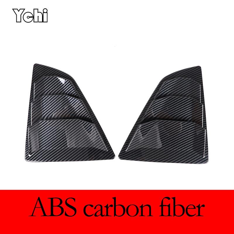 

ABS Carbon Fiber pattern For Nissan 370Z 2009-2020 Front Inner Triangular Pillar Decorative Stickers Car A-pillar decoration,