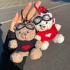 Ins Internet Celebrity Pilot Teddybär Plüsch Anhänger Kreative Puppe Niedliche Bär Puppe Schlüsselbund Tasche Hängendes Geschenk