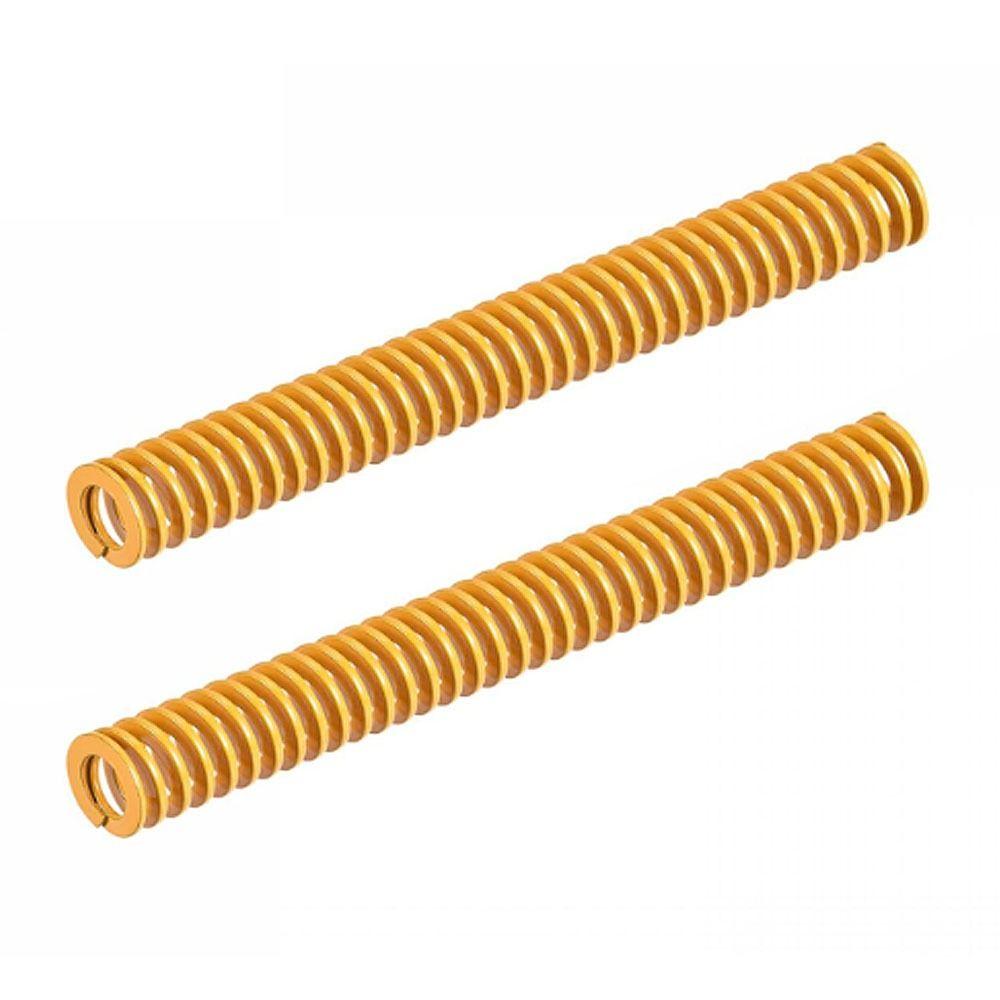 2Pcs Useful 8/10mm OD 3D Printer Die Spring Yellow Mould Die Springs Light Load Compression Springs 3D Printer Electric Part