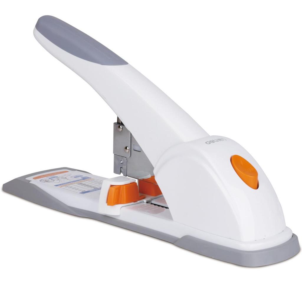Standard White Office Stapler - Multifunctional Manual Stapler for Students and Professionals