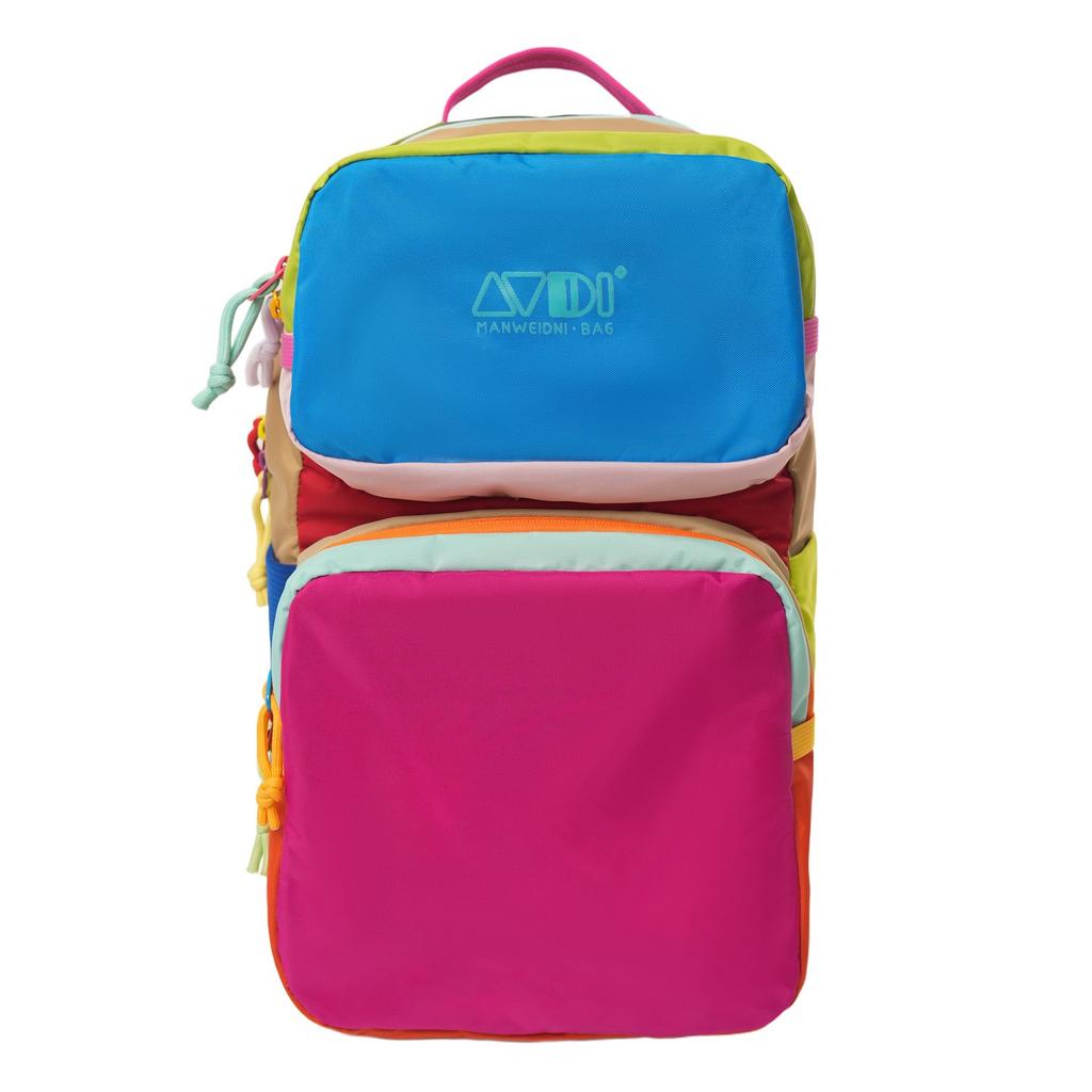 Schoolbag Dopamine Large Capacity Backpack Water-proof Outdoor Travel Bag Sports Color Matching Mountaineering Bag Lightweight Backpack