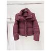 Women's Thickened Cotton-Padded Hooded Winter Coat - Loose, Warm, Solid Color Jacket