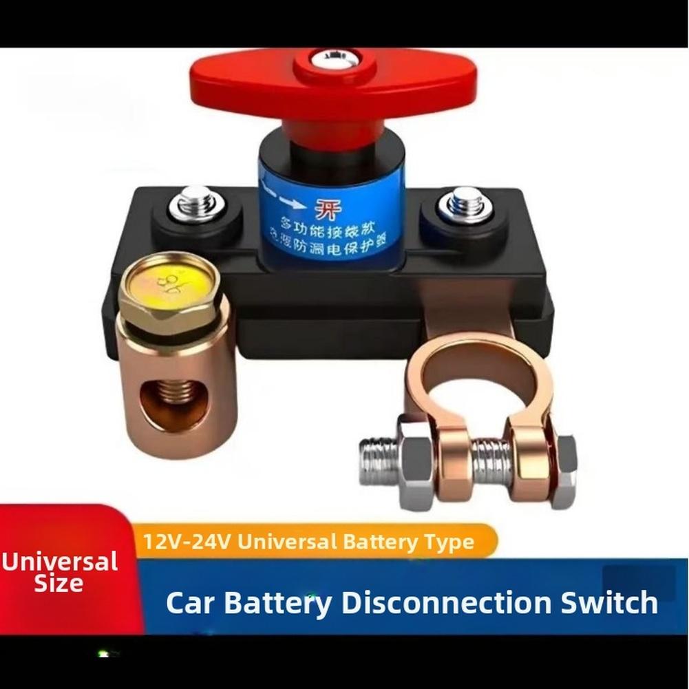 Pure Copper Battery Disconnect Switch 12V 24V Car Truck Anti Leakage Switches For Cars Vehicles RVs And Boats Aluminum Alloy