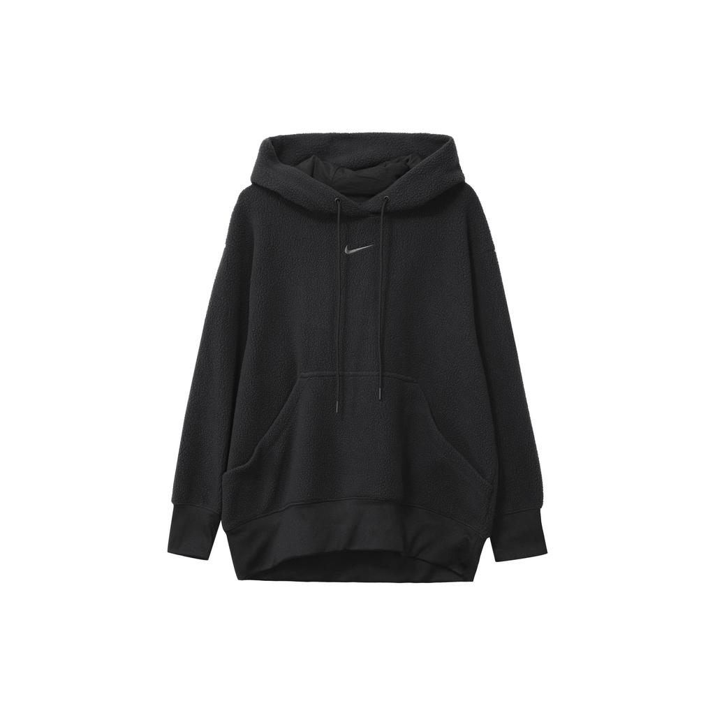 Nike Sweatshirts Women's Black Hooded Moderate Regular DQ6841-010