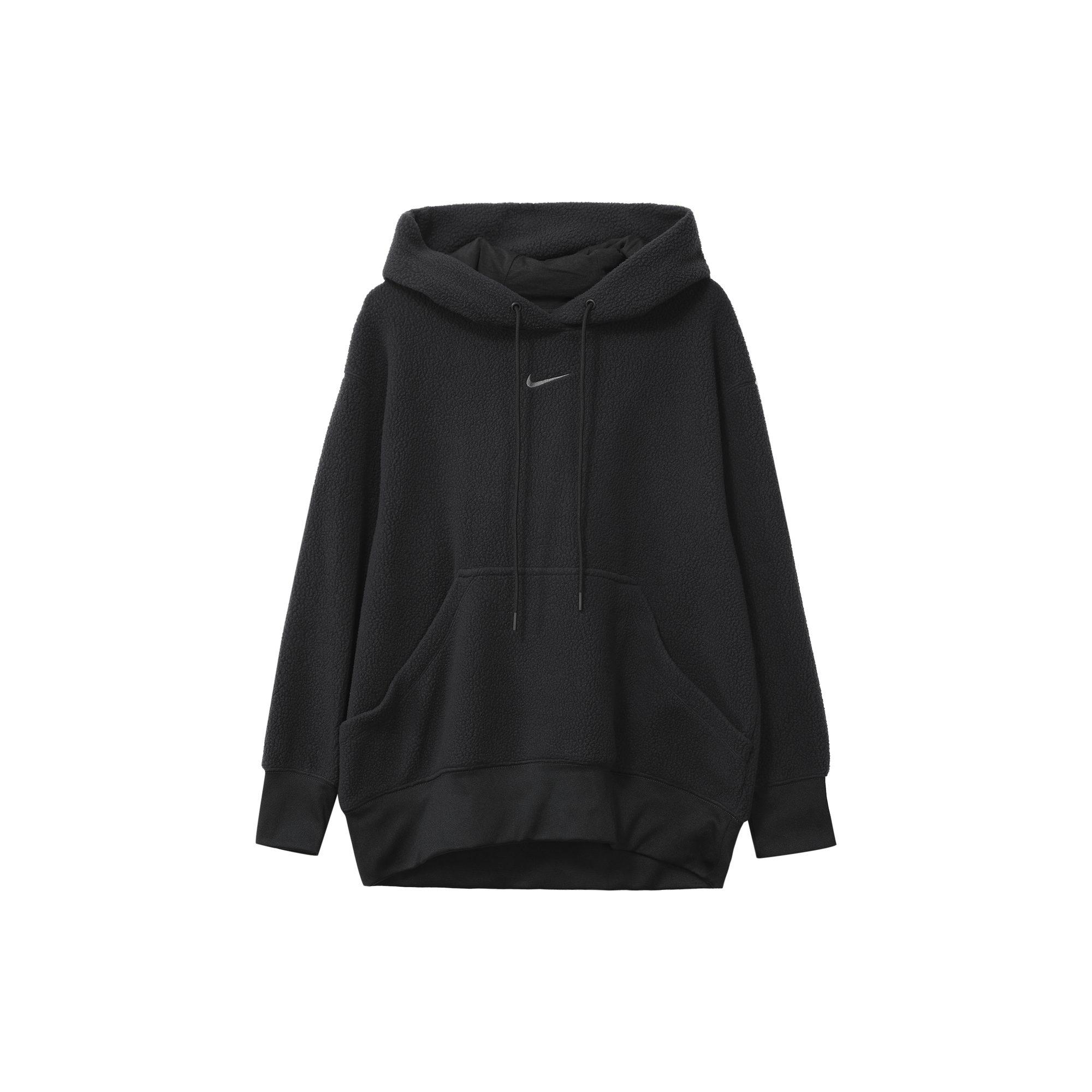 Nike Sweatshirts Women`s Black Hooded Moderate
