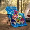 Personalized Custom Name Blanket - Cute Shark Print Design,Blanket for Sofa,Bed,Travel,Camping - Soft and Warm, Great Gift