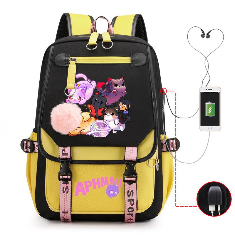 Cute Cartoon Junior High School Student Schoolbag Female Lightweight Large-Capacity Student Backpack