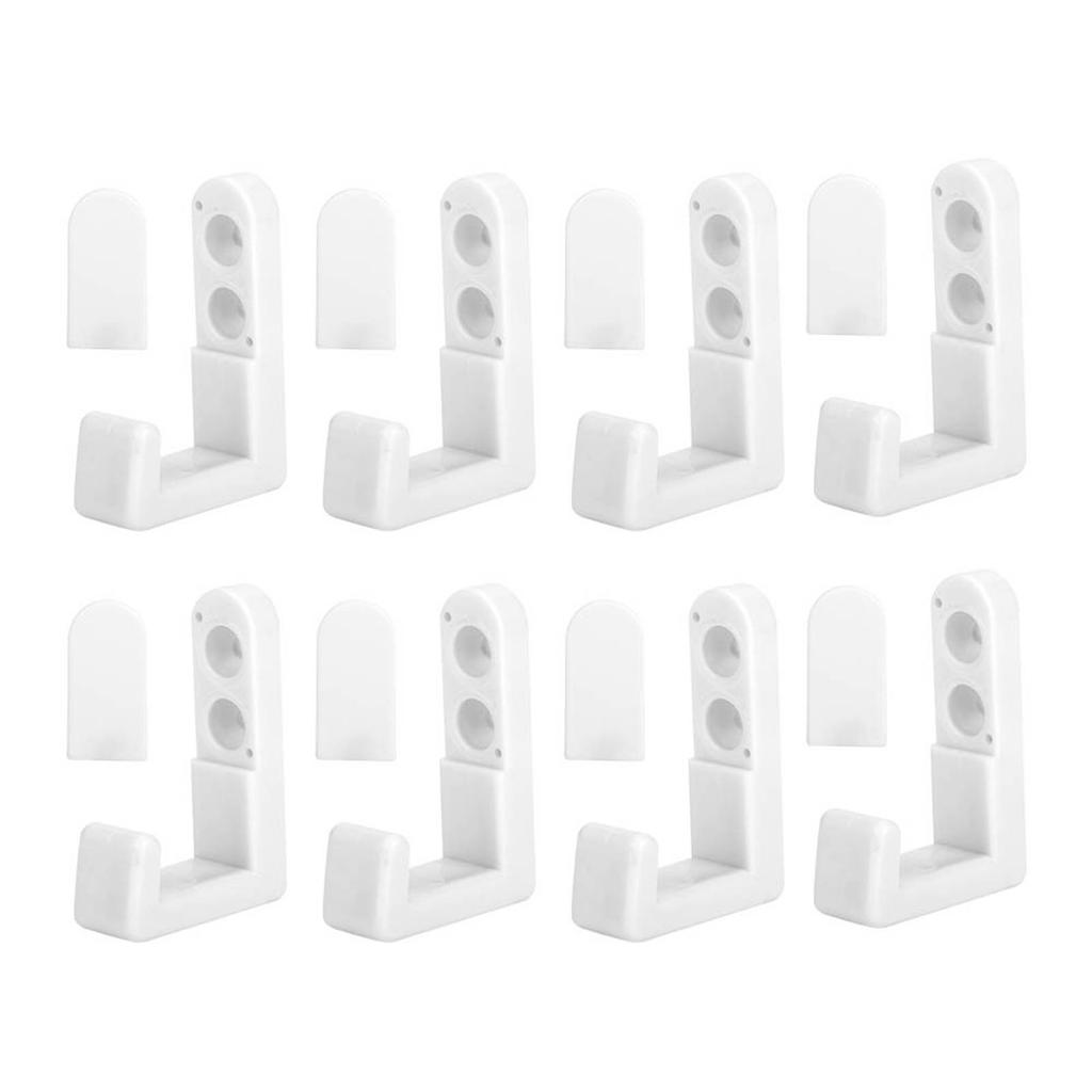 8 Set Cabinet Wall Mounted Single Robe Coat Hat Hook Towel Hanger Holder for Bathroom700W