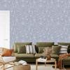 Blue and light gray glitter wallpaper for living room and bedroom 50x1000