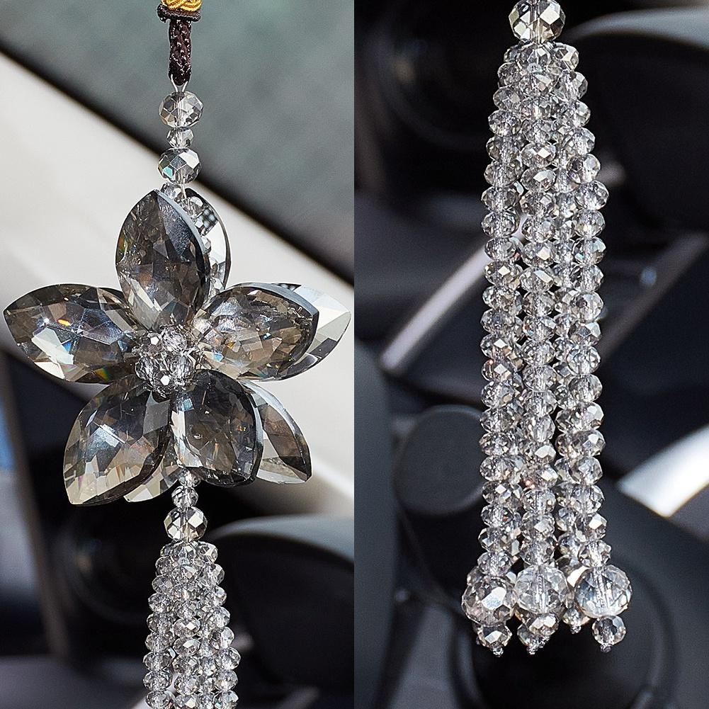 Accesorii pentru agățat pentru oglindă retrovizoare pentru mașină, cristal artificial, farmec, pandantive, ornamente, decorațiuni interioare auto norocoase