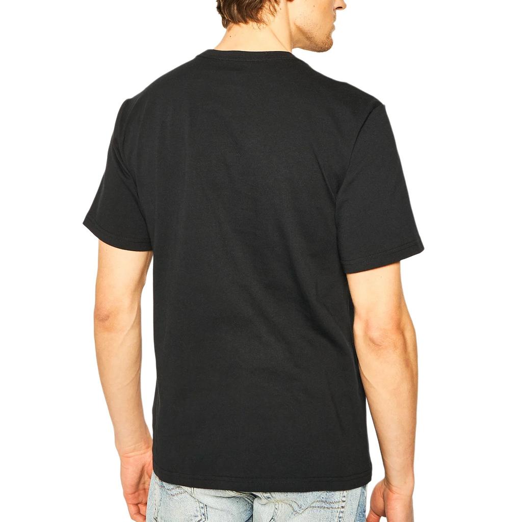 Converse T Shirts Men's Black Crew Neck Moderate Straight Fit 10018234-A02
