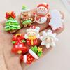 10 szt. Nowe Śliczne Żywiczne Bałwanki Świąteczne, Choinki, Małe Dzwonki Seria Płaski Tył Scrapbooking DIY Biżuteria Rzemiosło Dekoracja Akcesoria