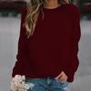Women's Casual Round Neck Long Sleeve Hoodie - Autumn/Winter 2024 Collection