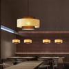 Vintage Japanese Style Pendant Light Living Room Decoration Woven Bamboo Chandelier Restaurant Kitchen LED Hanging Lamp