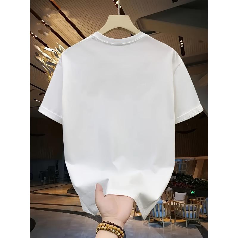 European Size Two Cats 100% Men'S T-Shirt, a Versatile Casual Base Layer, Comfortable Sports Top