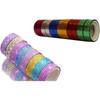 Eclet (Set Of 2 Tape 1 Designer Or 1 Sparkling 12 Mm Glitter Tape With Different Colors
