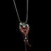 Fashionable Versatile Heart Pendant Necklace Flexible Snake Chain Clavicle  Accessories Fashion Jewelry Accessory