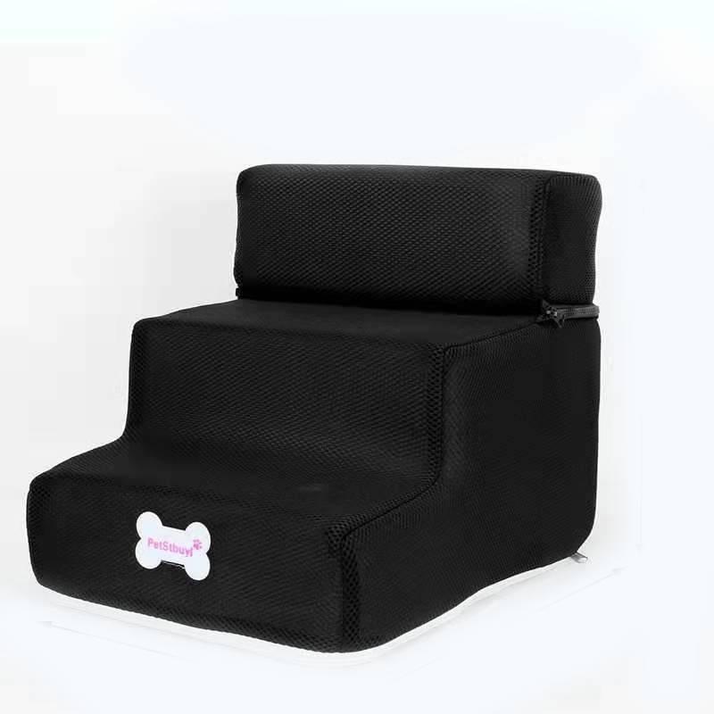 Luxurious Leather Dog Stairs For Small Dogs Perfect For Climbing Onto Sofas And Beds