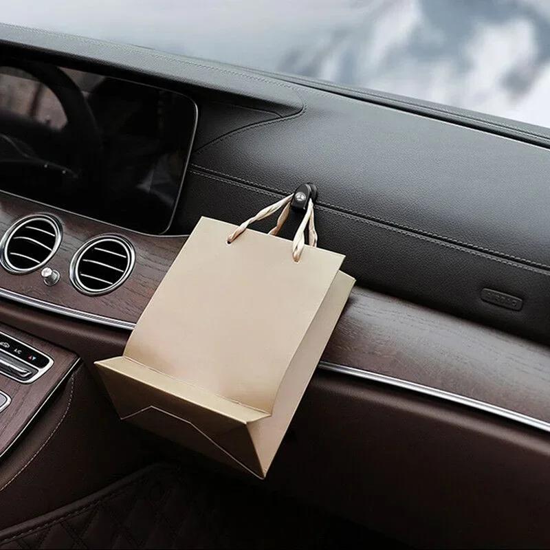 Car Hooks Self Adhesive Car Mini Storage Hooks Car Accessories For Mercedes Benz A B C R G Class AMG W211 W204 W210 W251 CLA GLA