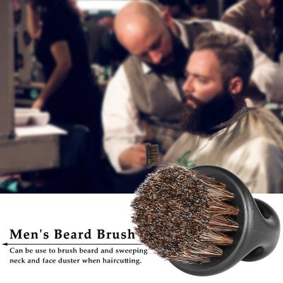 Brosse à barbe pour hommes, brosse de balayage de cheveux, de moustache, de rasage, pour le cou et le visage