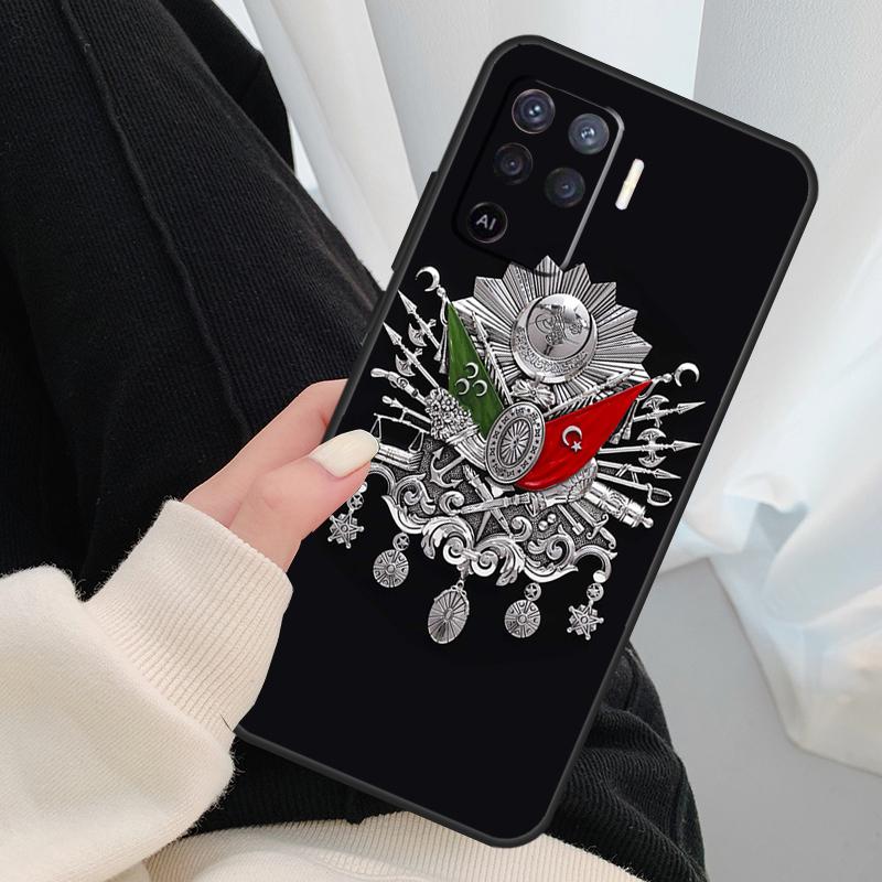 Ottoman Empire Coat Of Arms Phone Case For OPPO A5 A9 2020 A31 A53 A53S A1K A15 A16 A52 A72 A83 A91 A93 A54 A74 A94