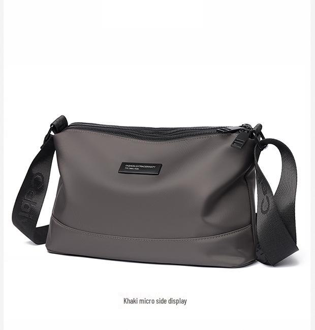 

2024 Мужская трендовая вместительная фактурная сумка через плечо и сумка-мессенджер для поездок на работу Small хаки