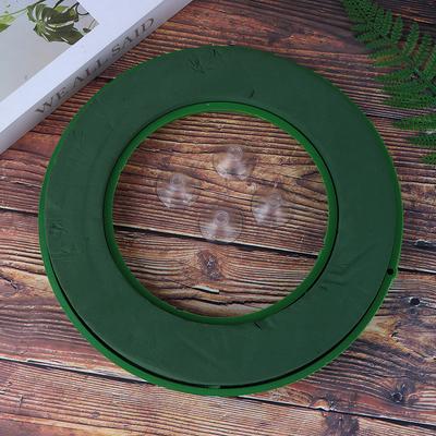1Pc Round Wreath Base Floral Foam Rings Foam Floral Wreath Flower Arrangements Blocks Hoop Ring Wedding Funeral Supplies