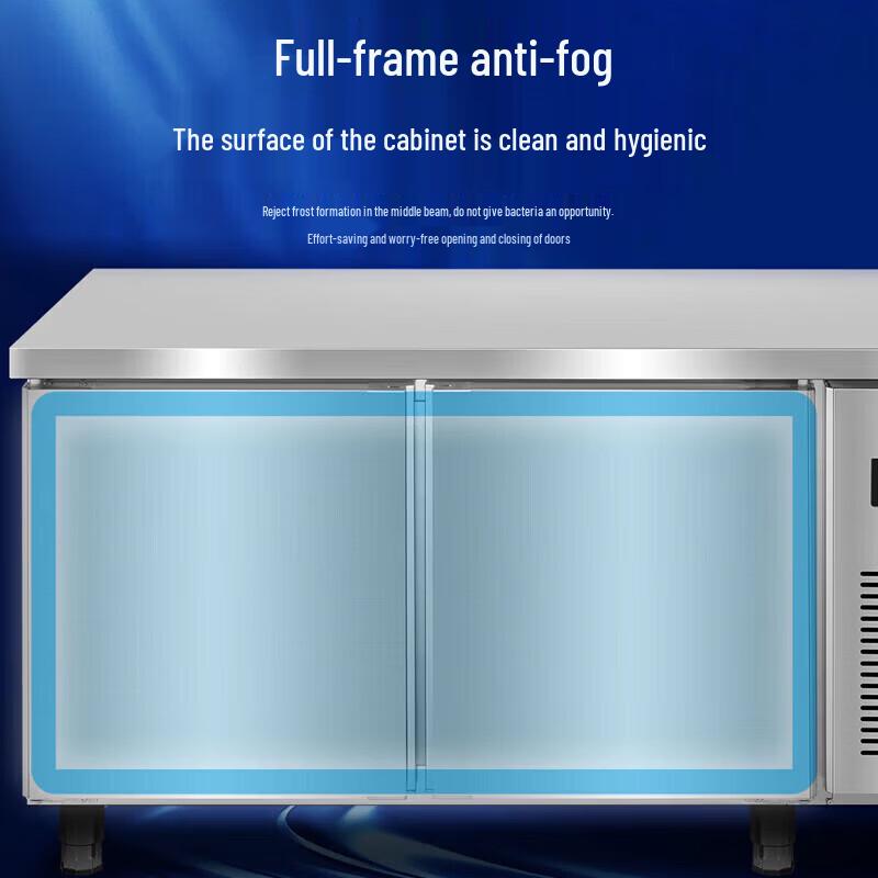 Haier Commercial Stainless Steel Refrigerator Freezer Workstation