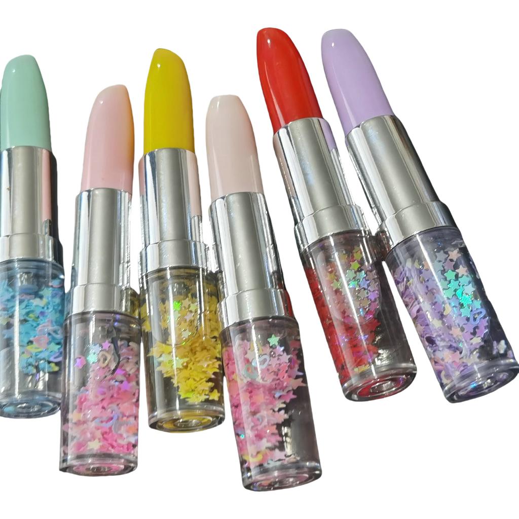 6 Stück Lippenstift-Form Gelstift 0,5 mm Schreibstift Neuheit Gel-Tinte Stift Süßer Neutraler Stift für Schule Büro und Zuhause