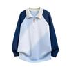 Heren V-hals Trui in Hongkong Stijl: Herfst/Winter Gebreide Polo Top met Kraag voor Tieners