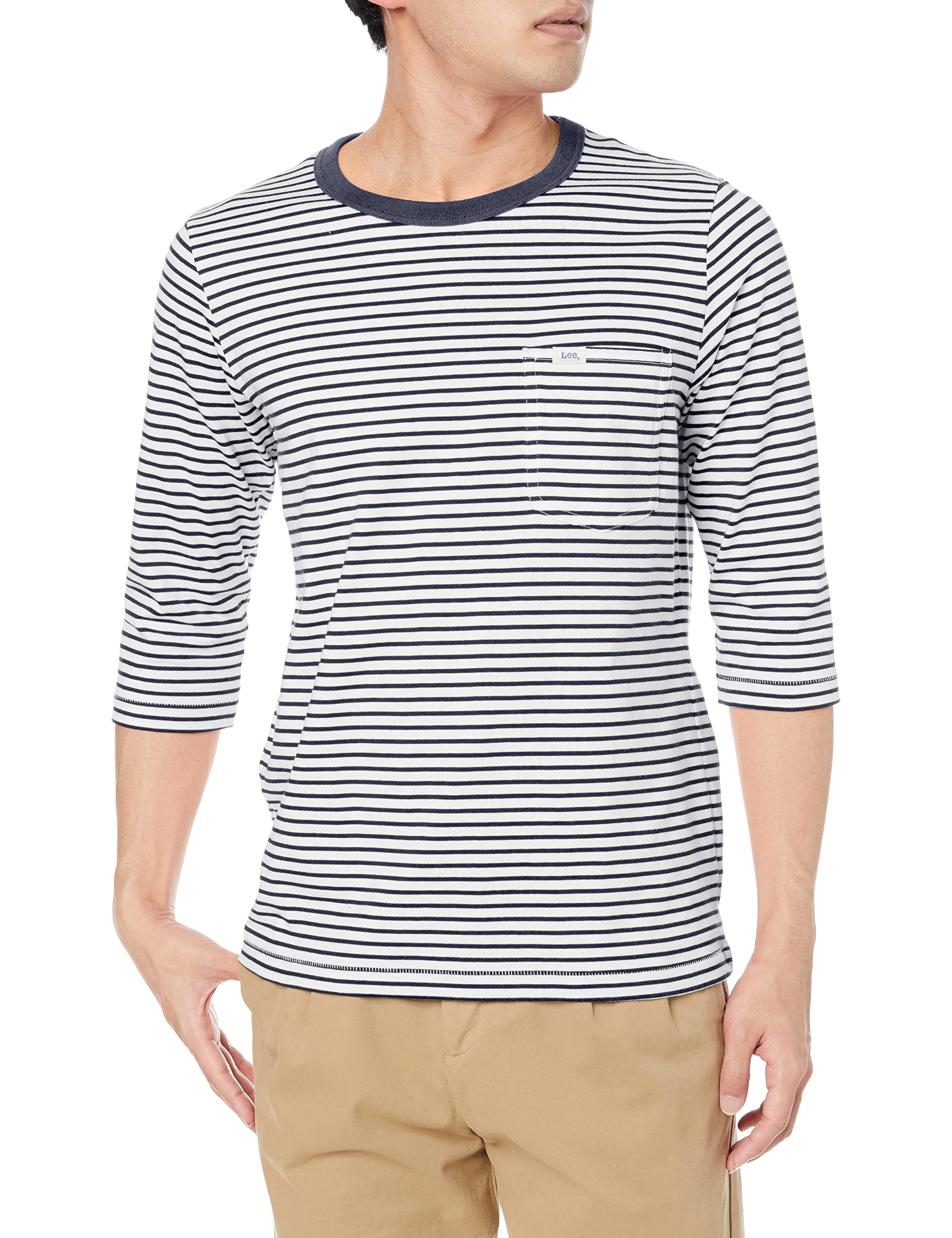 

Футболка Lee LCT29002 темно-синяя с белым, средняя