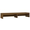 VidaXL Support de moniteur Marron miel 100x24x16 cm Bois de pin solide 813992