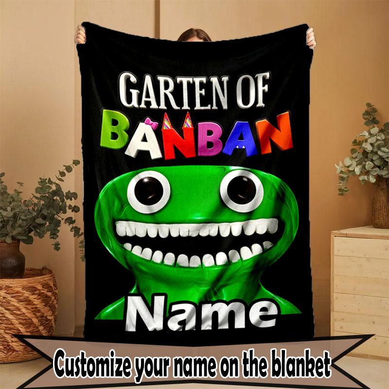 Kişiye Özel İsimli Oyun Rainbow Friends Baskılı Battaniye, Ev Dekorasyonu, Yatak Odası, Kanepe, Kamp, Koltuk, Doğum Günü Noel Hediyeleri