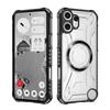 KEYSION Transparent Magnetic Case for Nothing CMF Phone 2 Pro Silicone+PC Heavy Duty Shockproof Phone Cover for CMF Phone 2 Pro