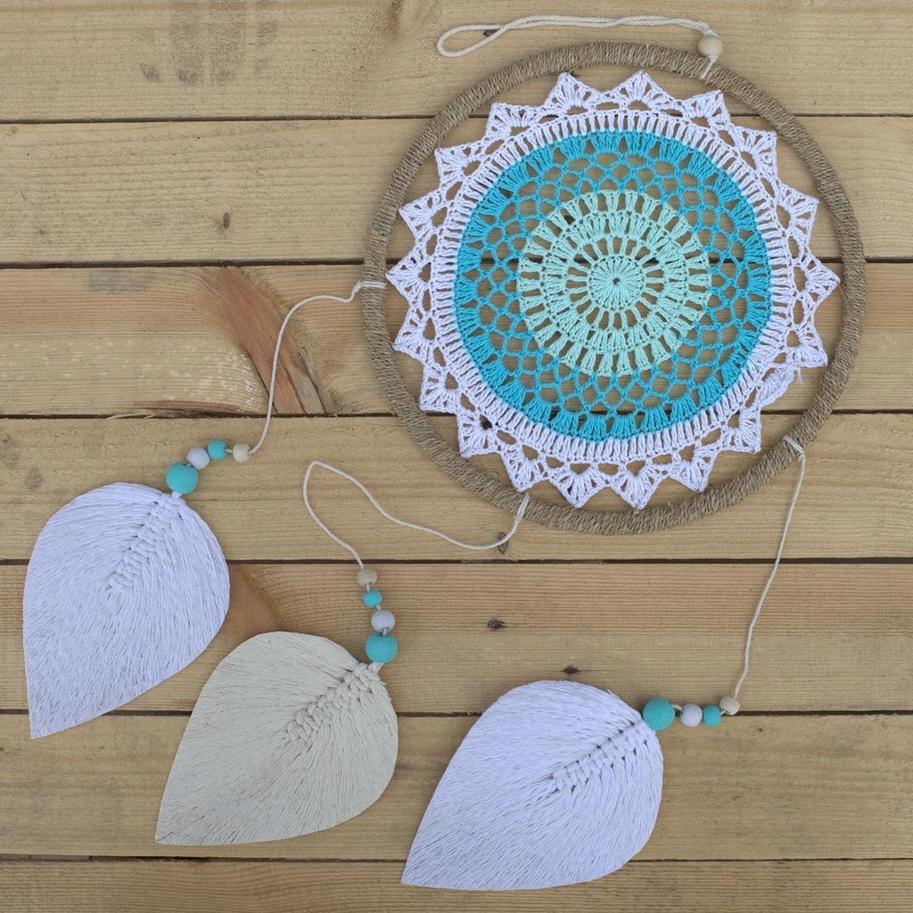 Dream Catcher Turquoise Vegan Rattan Handmade Bali