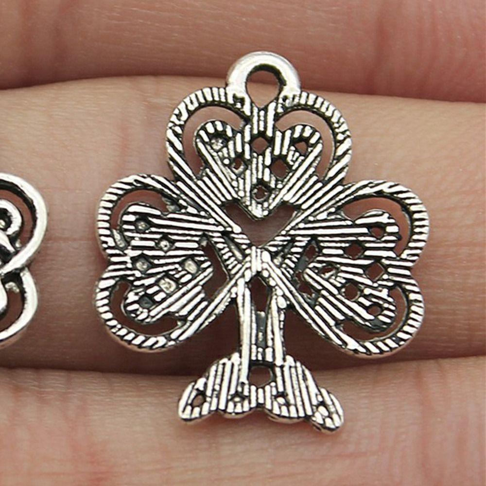 20Pcs Versatile Alloy Jewelry Making Charms 19x23mm Size Tree Design DIY Craft Pendant Antique Silver Love Tree Pendant Girls