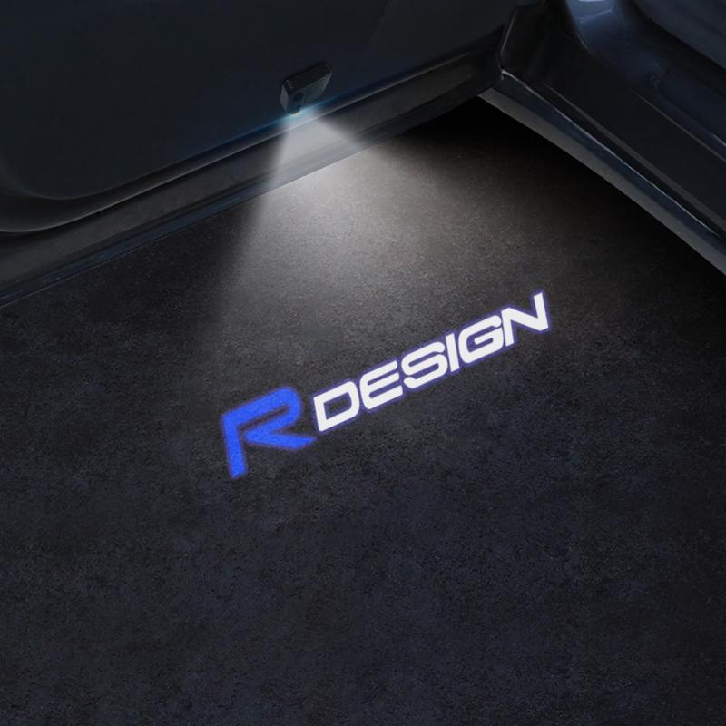 

2Pcs LED R Design Emblem Car Door Light Welcome Lamp Wireless Projector For Volvo Xc60 S60 V40 V50 V60 Xc90 X40 X80 C30 2PCS For 2 Door