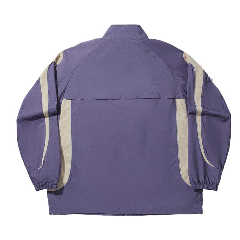 Li Ning Retro Sports Series Jacket Men Jacket Fog-Blue-Purple Cashmere-Gray AFDVL55-2